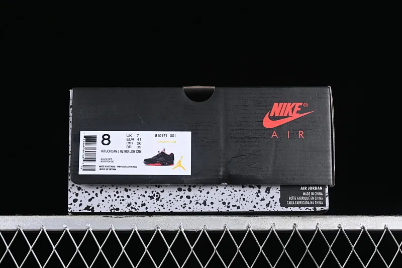 All categories Air Jordan Jordan series basketball shoes Air Jordan 5 Z version Air Jordan 5 Low "Alternate 90" AJ5 Joe 5 black and red low-top basketball shoes 819171-001